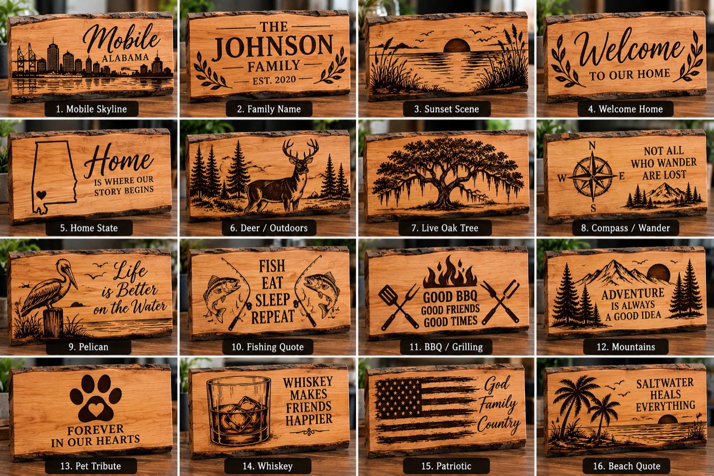 Wood sign idea board
