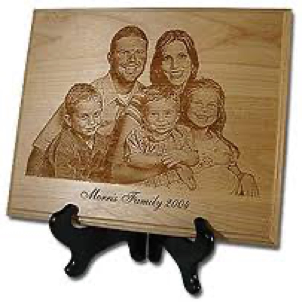 Family photo wood plaque