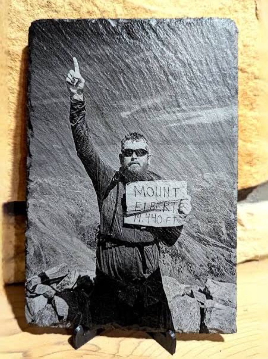 Adventure photo slate plaque